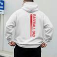Baseball Dad Baseball American US Flag Baseball Sport Team Premium Men's Hoodie Back Print
