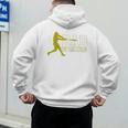 Baseball Dad Of Ballers Raglan Baseball Tee Men's Hoodie Back Print