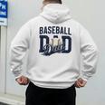 Baseball Dad Daddy Papa Men's Hoodie Back Print Baseball Dad Daddy Papa Men's Hoodie Back Print