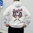 Baseball Dad Father's Day Celebration For Sports Lovers Fans Men's Hoodie Back Print Baseball Dad Father's Day Celebration For Sports Lovers Fans Men's Hoodie Back Print