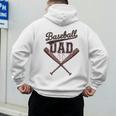 Baseball Dad Father's Day Baseball Daddy Game Day Toddlers Men's Hoodie Back Print Baseball Dad Father's Day Baseball Daddy Game Day Toddlers Men's Hoodie Back Print