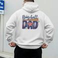 Baseball Dad Game Day Fathers Day Men's Hoodie Back Print Baseball Dad Game Day Fathers Day Men's Hoodie Back Print