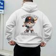 Baseball Dad Gnome For Baseball Grandpa Fathers Day Premium Tri-Blend Men's Hoodie Back Print