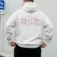 Baseball Dad Happy Fathers Day For Men Boys Baseball Lovers Premium Men's Hoodie Back Print