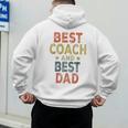 Baseball Dad For Men Vintage Best Coach And Best Dad Men's Hoodie Back Print Baseball Dad For Men Vintage Best Coach And Best Dad Men's Hoodie Back Print