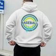 Baseball Dad With Modern Baseball Circles Premium Tri-Blend Men's Hoodie Back Print Baseball Dad With Modern Baseball Circles Premium Tri-Blend Men's Hoodie Back Print