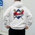 Baseball Dad Baseball Premium Men's Hoodie Back Print Baseball Dad Baseball Premium Men's Hoodie Back Print