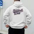 Baseball Dad Graphic Premium Tri-Blend Men's Hoodie Back Print