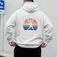 Baseball Dad Like a Regular Dad But Cooler Premium Men's Hoodie Back Print