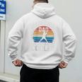 Baseball Dad Like a Regular Dad But Cooler Raglan Baseball Tee Men's Hoodie Back Print