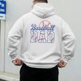 Baseball Dad Retro Baseball Dads Club Men's Hoodie Back Print Baseball Dad Retro Baseball Dads Club Men's Hoodie Back Print