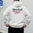 Baseball Dad Script Men's Hoodie Back Print