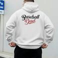 Baseball Dad Script Raglan Baseball Tee Men's Hoodie Back Print