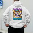 Baseball Dad Squad Fox On The Bat Premium Men's Hoodie Back Print