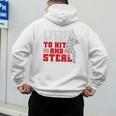 Baseball Dad Teach Kids Hit And Steal Softball Game Premium Tri-Blend Men's Hoodie Back Print Baseball Dad Teach Kids Hit And Steal Softball Game Premium Tri-Blend Men's Hoodie Back Print
