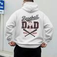 Baseball Daddy Father's Day Baseball Season Vintage Game Day Men's Hoodie Back Print Baseball Daddy Father's Day Baseball Season Vintage Game Day Men's Hoodie Back Print