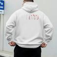 Baseball Player Number One Baseball Dad Father's Day Raglan Baseball Tee Men's Hoodie Back Print