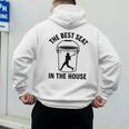 The Best Seat In The House Bucket Dad Baseball Dad Premium Men's Hoodie Back Print The Best Seat In The House Bucket Dad Baseball Dad Premium Men's Hoodie Back Print