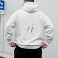 Fathers Cute Vintage Baseball Dad Sport Lovers Batter Player Raglan Baseball Tee Men's Hoodie Back Print