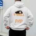 My Favorite T-Ball Player Calls Me Dad – Baseball Dad Premium Men's Hoodie Back Print