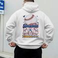 Groovy Baseball Dad Daddy Father Happy Fathers Day Men Guys Men's Hoodie Back Print Groovy Baseball Dad Daddy Father Happy Fathers Day Men Guys Men's Hoodie Back Print