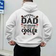 Men Baseball Dad Like a Regular Dad But Cooler Men's Hoodie Back Print