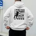Mind Your Business i Need Money To Pay For Baseball Dad Men's Hoodie Back Print Mind Your Business i Need Money To Pay For Baseball Dad Men's Hoodie Back Print