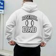 Minimalist Baseball Dad Men's Hoodie Back Print Minimalist Baseball Dad Men's Hoodie Back Print