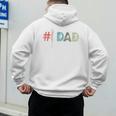 Number One Baseball Dad Father's Day Baseball Player Dad Premium Men's Hoodie Back Print