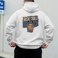 Proud Baseball Dad Game Day Sports-Loving Coach Fathers Premium Men's Hoodie Back Print
