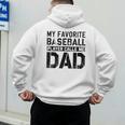 Retro Baseball Dad My Favorite Baseball Player Calls Me Dad Men's Hoodie Back Print Retro Baseball Dad My Favorite Baseball Player Calls Me Dad Men's Hoodie Back Print
