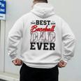 Retro Best Baseball Dad Ever Daddy Happy Fathers Day Men Men's Hoodie Back Print