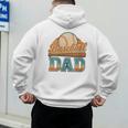 Retro Vintage Baseball Dad Summer Sports Lover Fathers Day Men's Hoodie Back Print