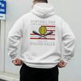 Softball Dad Like a Baseball Dad But Bigger Balls Father Day Premium Men's Hoodie Back Print Softball Dad Like a Baseball Dad But Bigger Balls Father Day Premium Men's Hoodie Back Print