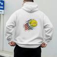 Softball Dad Like a Baseball Dad With Bigger Balls Premium Men's Hoodie Back Print Softball Dad Like a Baseball Dad With Bigger Balls Premium Men's Hoodie Back Print