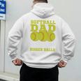 Softball Dad Just Like A Baseball Dad Team Premium Men's Hoodie Back Print Softball Dad Just Like A Baseball Dad Team Premium Men's Hoodie Back Print