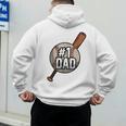 Vintage 1 Baseball Dad Daddy Father's Day Son And Daughter Men's Hoodie Back Print Vintage 1 Baseball Dad Daddy Father's Day Son And Daughter Men's Hoodie Back Print
