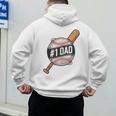 Vintage 1 Baseball Dad Daddy Father's Day From Son Daughter Men's Hoodie Back Print Vintage 1 Baseball Dad Daddy Father's Day From Son Daughter Men's Hoodie Back Print