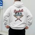 Vintage Baseball Dad Happy Fathers Day Players Toddler Kids Men's Hoodie Back Print Vintage Baseball Dad Happy Fathers Day Players Toddler Kids Men's Hoodie Back Print