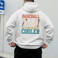 Vintage Baseball Dad Like a Regular Dad But Cooler Men Premium Men's Hoodie Back Print