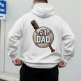 Vintage Father's Day 1 Baseball Dad Baseball Lovers Players Men's Hoodie Back Print Vintage Father's Day 1 Baseball Dad Baseball Lovers Players Men's Hoodie Back Print