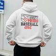 Vintage One Proud Baseball Dad Sporty Humor Men's Hoodie Back Print Vintage One Proud Baseball Dad Sporty Humor Men's Hoodie Back Print
