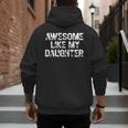 Awesome Like My Daughter Baseball Dad Father's Day Men's Hoodie Back Print Awesome Like My Daughter Baseball Dad Father's Day Men's Hoodie Back Print