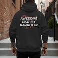 Awesome Like My Daughter Baseball Dad Men's Hoodie Back Print Awesome Like My Daughter Baseball Dad Men's Hoodie Back Print