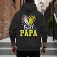 Ball Papa Softball Baseball Dad Daddy Men's Hoodie Back Print Ball Papa Softball Baseball Dad Daddy Men's Hoodie Back Print