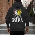 Ball Papa Softball Baseball Dad Fathers Day Men's Hoodie Back Print Ball Papa Softball Baseball Dad Fathers Day Men's Hoodie Back Print