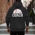 Baseball Coach Little League Baseball Dad Athletic Sports Men's Hoodie Back Print