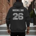 BASEBALL DAD 2026 SENIOR BASEBALL DAD SENIOR CLASS 26 Men's Hoodie Back Print BASEBALL DAD 2026 SENIOR BASEBALL DAD SENIOR CLASS 26 Men's Hoodie Back Print