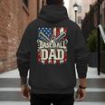 Baseball Dad American USA Flag Dada Men Baseball Fathers Day Men's Hoodie Back Print Baseball Dad American USA Flag Dada Men Baseball Fathers Day Men's Hoodie Back Print