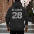 BASEBALL DAD CLASS OF 2028 BASEBALL DAD 28 CLASS OF 28 Men's Hoodie Back Print